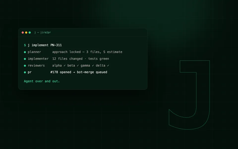 J — an AI engineering agent fleet — product preview